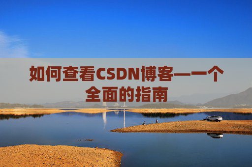 如何查看CSDN博客—一个全面的指南